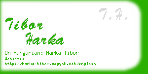 tibor harka business card